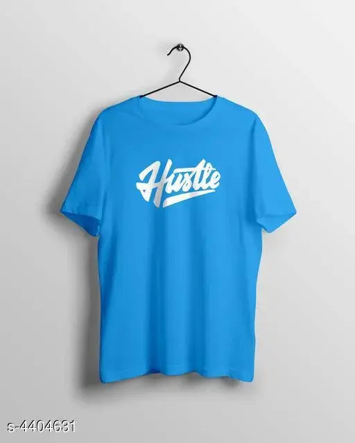 Fancy men's cotton short-sleeved t-shirt, printed design. Sizes: S-XXL. Made in India