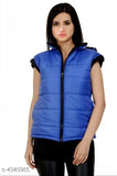 Sleeveless quilted polyester women's jacket, stylish and contemporary from India