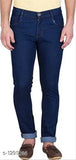Casual cotton solid jeans, mid-rise, available in sizes 28-36, made in India