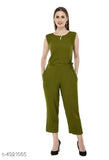 Striped poly crepe women's sleeveless jumpsuit (M: Bust 38in, Len 50in; L: Bust 40in, Len 50in; XL: Bust 42in, Len 50in), made in India