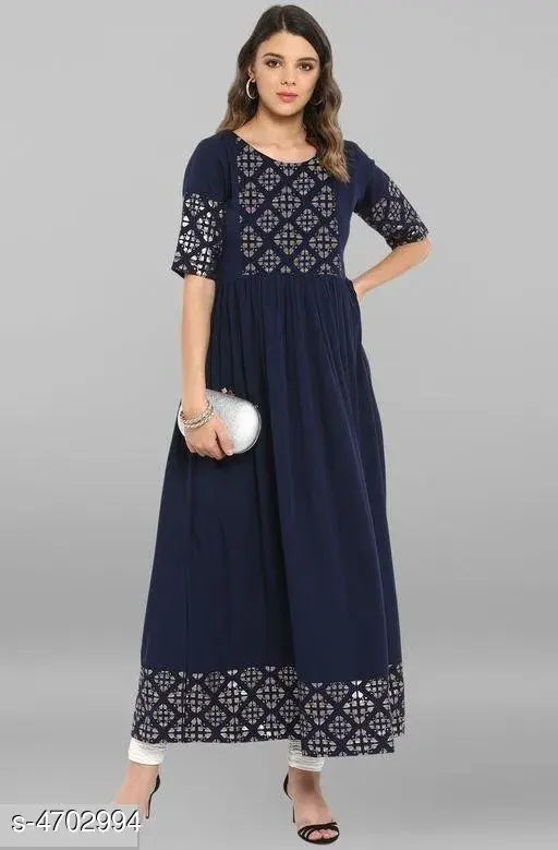 Short sleeve printed crepe kurti for women, vibrant Indian fashion on model