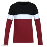 Divine Trendy men's cotton colorblocked long sleeve t-shirt, India-made