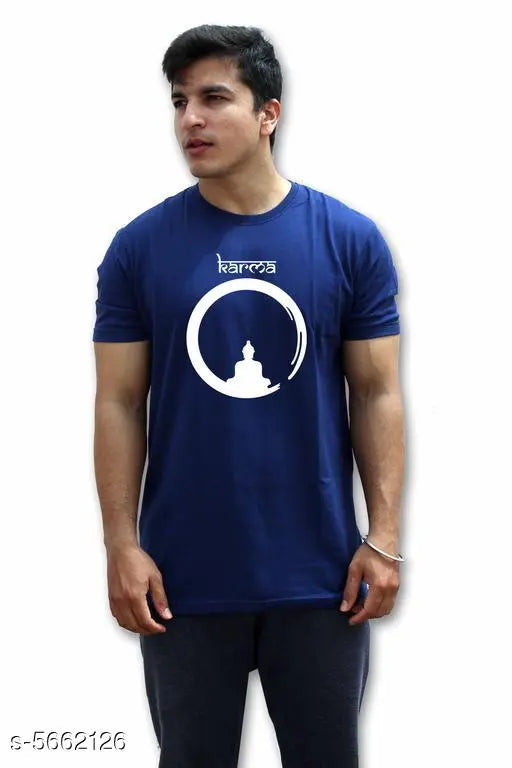 Gorgeous printed cotton men's T-shirt, short sleeves with vibrant pattern. [Size N], [S, M, L, XL, XXL] available. Made in India