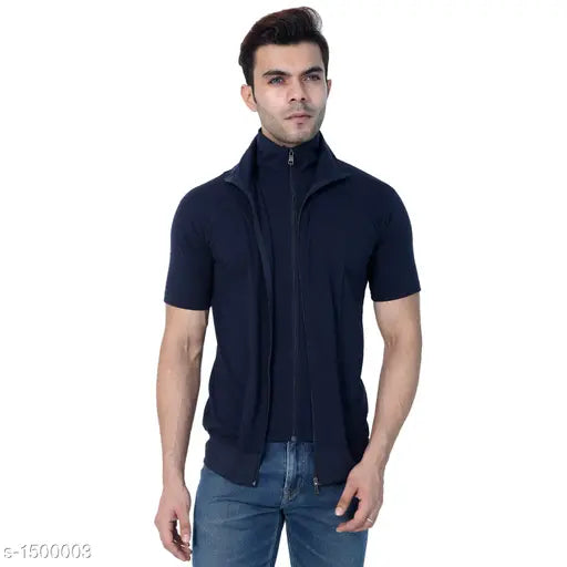 Black collection men's t-shirt, black, made in India