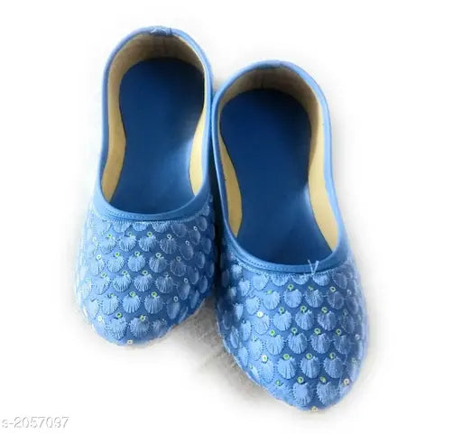 Stylish canvas women's ballerinas in sizes IND-4, IND-8, IND-9 - Indian handcrafted footwear