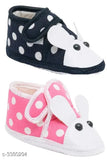 Fabric baby booties combo, slip-on design for 0-12 months, perfect for infants
