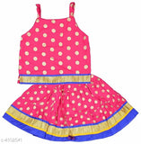Adorable kids' girls Lehanga Choli Set, vibrant Indian traditional outfit for 6-9 months to 5-6 years