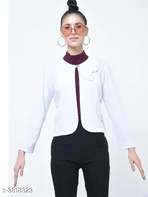 Fashionable imported Lycra women's coat in various sizes (S-XXXL), vibrant and chic winter wear from India