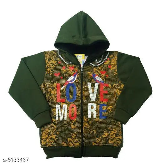Cotton printed full sleeves winter Jipper hoodie for kid's girl, vibrant colors and patterns, soft and breathable cotton fabric, perfect casual wear for girls aged 2-12 years