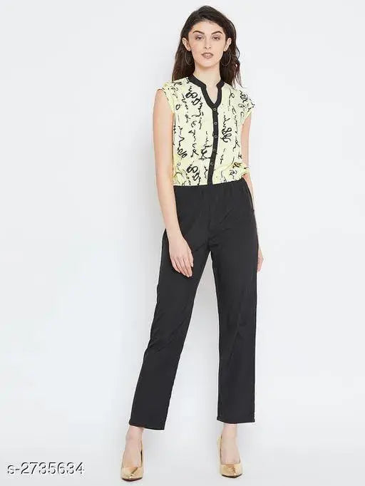 Indian cotton casual crepe jumpsuit for women, versatile and comfortable