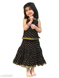 Trendy cotton print clothing set for girls aged 3-6 years, India-made