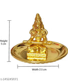 Brass Maa Annapurna devi idol, Indian goddess of food and nourishment