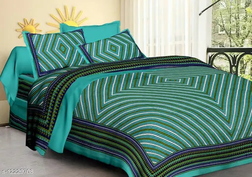 2 Double Bed Bedsheet with 4 Pillow Cover