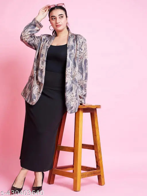 Plus size solid net pencil skirt, polycotton full length for curvy women, India origin