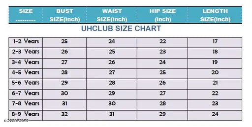 Uh Club Kids jackets size chart, available in black and white, featuring elastic sleeves and 2 pockets on front