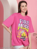Womens oversized graphic t-shirt