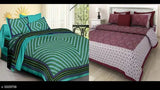 2 Double Bed Bedsheet with 4 Pillow Cover