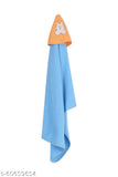 Fleece hooded baby blanket pack of 2, soft and warm for mild winter, cartoon patterned fleece baby blankets (120 thread count), India origin