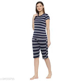 Multicolor printed cotton nightsuits for women, skin-friendly and breathable for all-day comfort