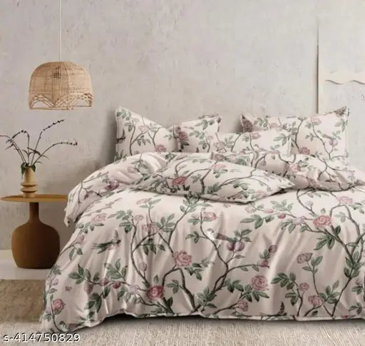 Light weight cotton AC quilter comforter for double bed, ideal for AC rooms and mild winter, India-made