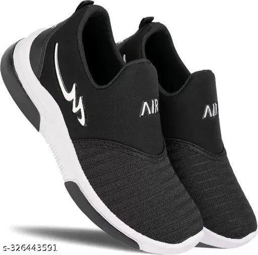 Black, white, and grey kids combo unisex sports walking and running shoes