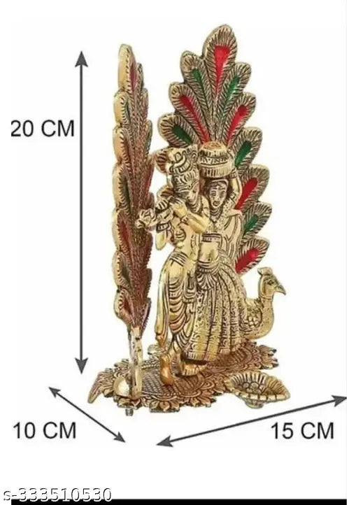 RADHA KRISHNA idol with deepak