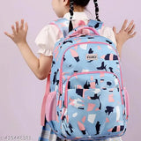 Lightweight canvas print school-office bags for girls & women, featuring organized storage with 4 compartments and side water bottle pocket