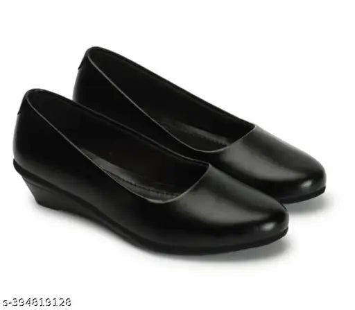 Synthetic flatform shoes for women - solid style in sizes IND-3 to IND-8