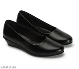 Synthetic flatform shoes for women - solid style in sizes IND-3 to IND-8
