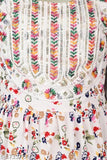Cotton blend girls' printed A-line kurta plazzo set, great for summer parties