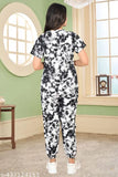 Multicolor printed nightsuit for women and girls, polycotton fabric, short sleeves, cozy and stylish nightwear collection