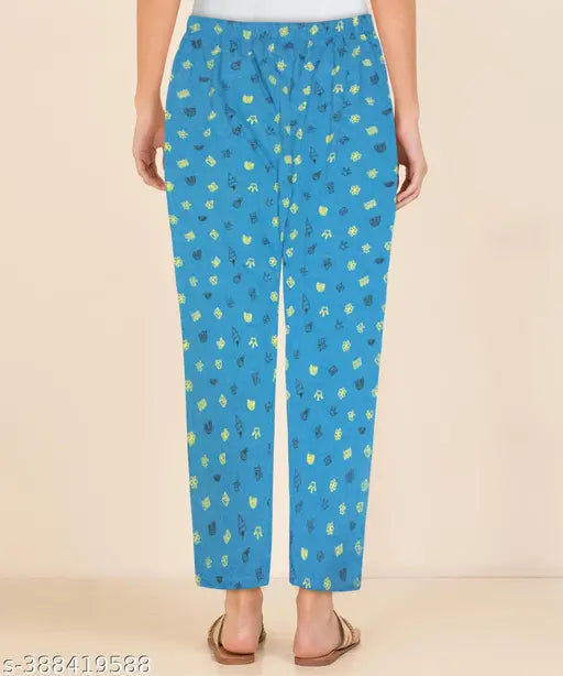 Afiya flower print women's pyjama set of three pieces