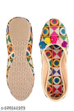 Synthetic leather women's panjabi combo pack, solid pattern for Ind-4 to Ind-9, trendy mojri & jutti from India
