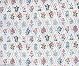 White Glace Cotton TARAIN COLLECTION double flat bedsheets with 2 pillow covers, ultrasoft 240TC, floral design, size 90x90 inches