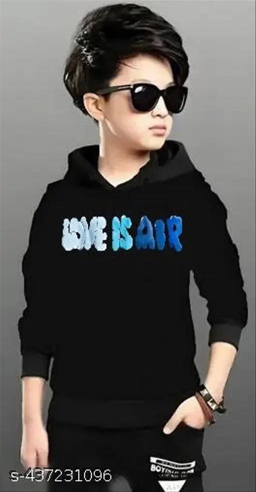 Printed pure cotton Kids Sweatshirt with Hoodie