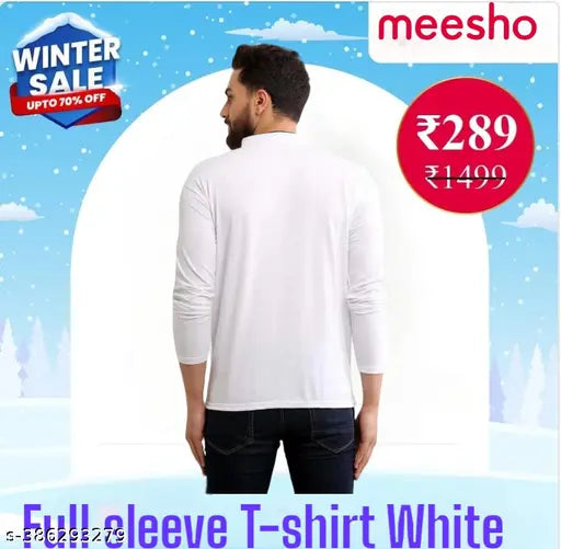 Cotton Lycra blend men's long sleeve solid t-shirt, highly regarded for comfort and durability