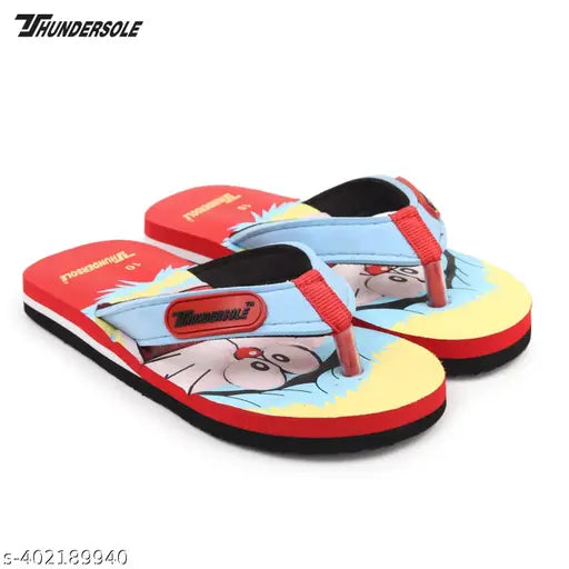 EVA Doramon printed non-slip slippers for kids in cartoon characters design, India origin