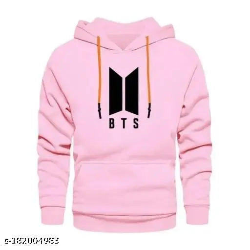 Full Sleeve Pink BTS Printed Sweatshirt