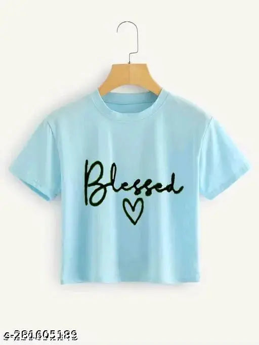 Premium quality printed cotton crop top in vibrant Delhi fashion hub design, short sleeves, size S-XL, Indian origin