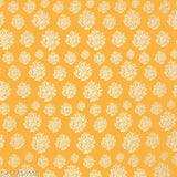 Yellow & white super soft cotton print single bedsheet with pillow cover, microfiber, superfine floral design, HIDECOR brand