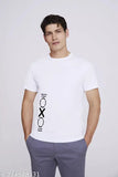 Stylish polyester men's t-shirt, quick-drying, moisture-wicking, printed design, non-restrictive fit, made in India
