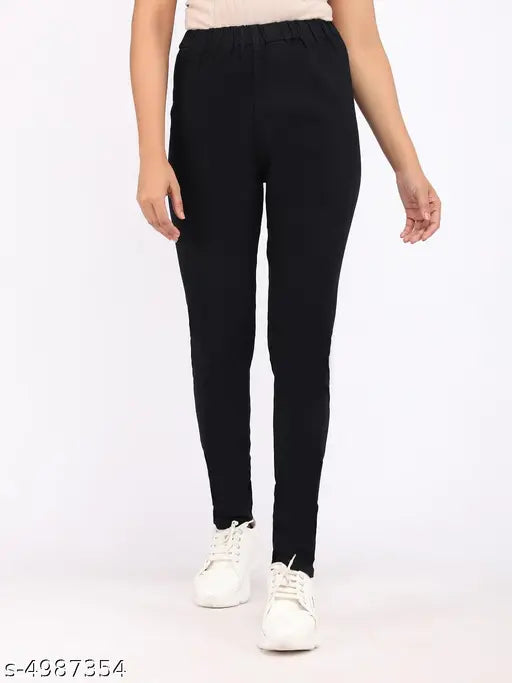 Limited time offer: Black denim skinny fit jeggings for women (PACK OF 2), high-rise and stretchable, perfect everyday style