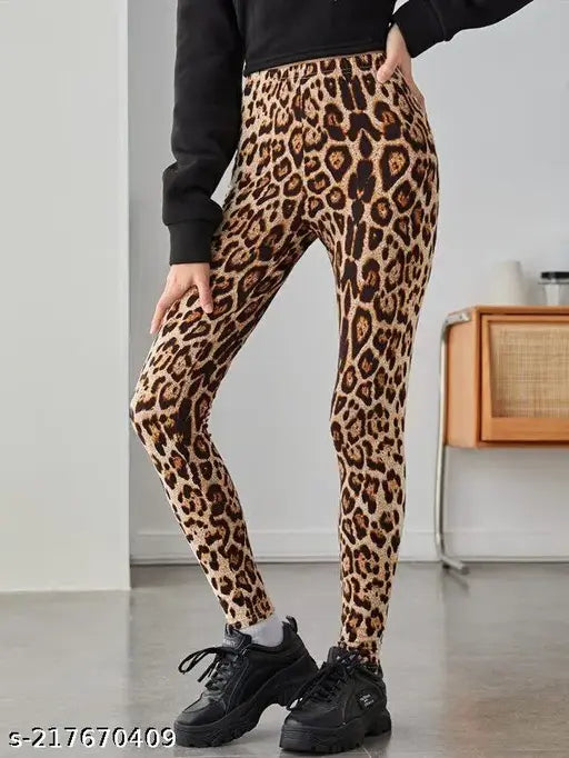 Printed Lycra jeggings and leggings for women, great for gym running and sports. Imported from India, available in multiple sizes (26-36). Perfect for any occasion with a stretchable design and winter-ready fit