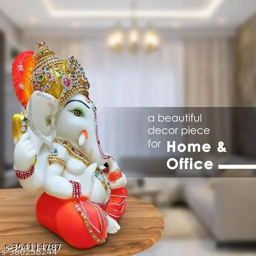Resin Ganesha statue, 23cm x 15cm x 23cm, for home decor or housewarming gift