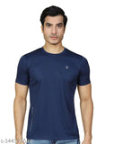 Lycra blend men's t-shirts pack of 3 - solid, short sleeve, high-quality athletic wear for active lifestyle from India