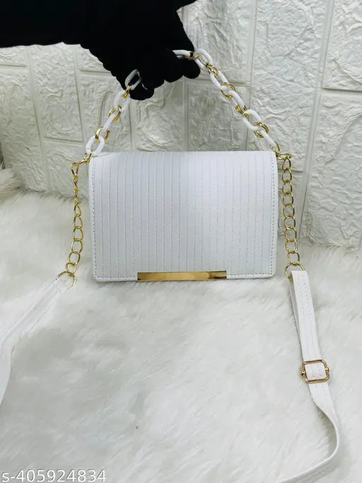 Two-way carry sling bag for women, beige with adjustable strap and zip closure