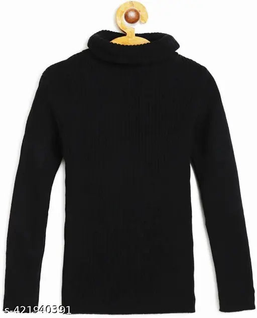 High Neck Casual Boys & Girls Multicolor Full Sleeve Sweater Pack of 3