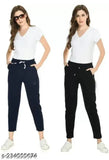 Polycotton purple womens pyjama trousers in combo, solid pattern, size 28-36