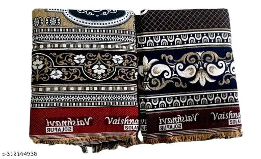 Vibrant ethnic Solapur chaddar cotton blanket pack of 2, premium quality, easy care, free size