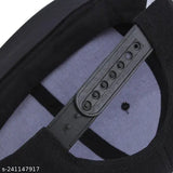 Cotton flat brim hip-hop cap, adjustable size (7-7.58"), solid design for adults, ideal for outdoor activities